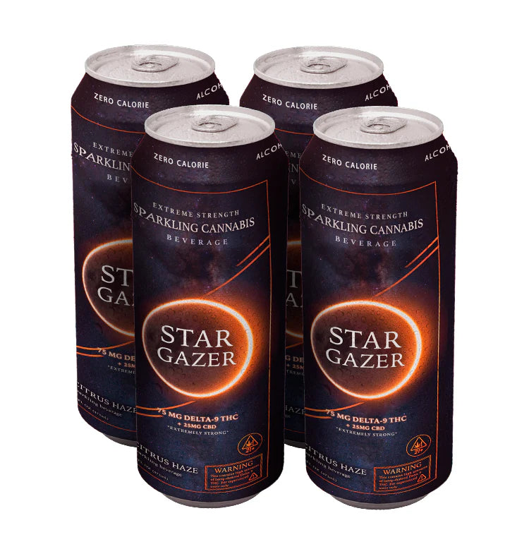 Stargazer Sparkling THC Beverage- 4 Pack