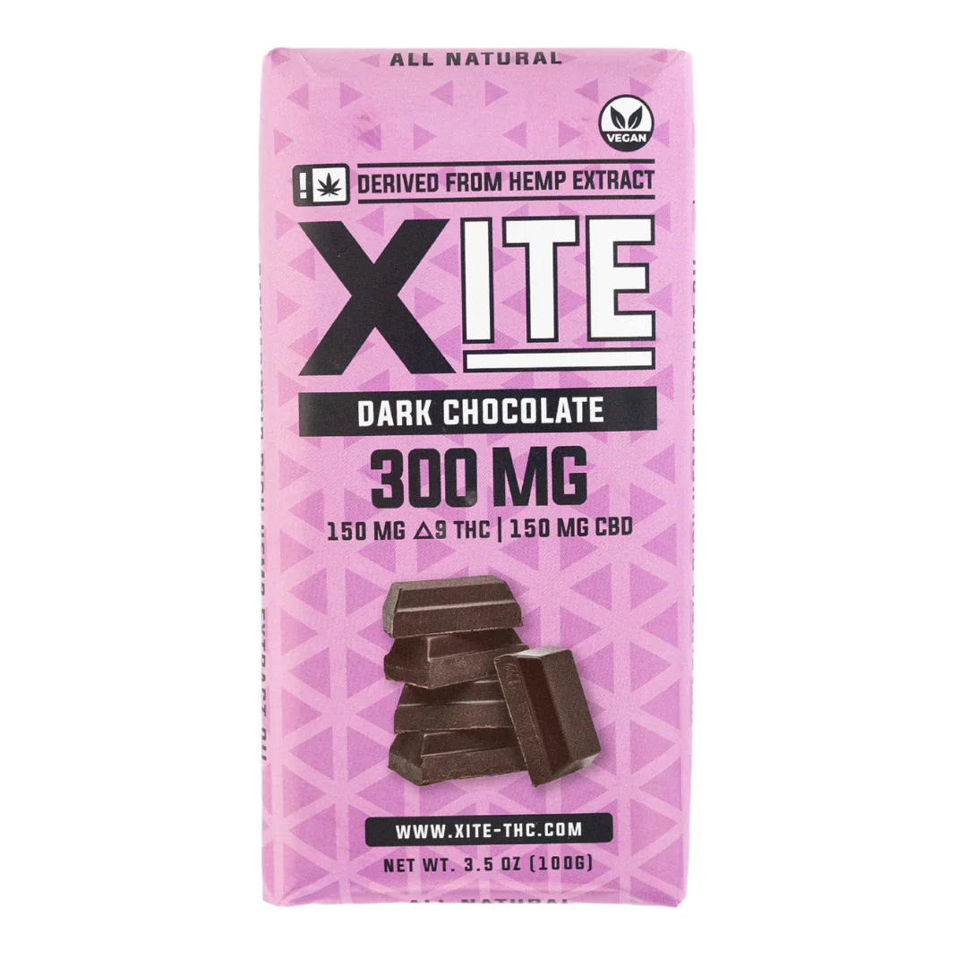 Xite Dark Chocolate Large Bars 300mg